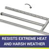 American Fire Glass 24 in x 6 in Stainless Steel H-Style Burner SS-H-24
